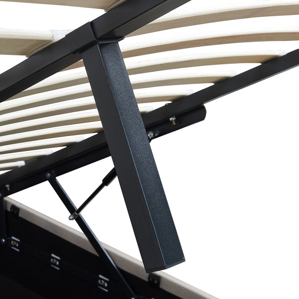 Lit coffre Nola avec matelas [en.casa]