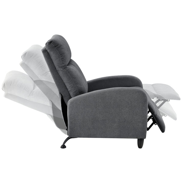 Fauteuil Relaxant Bregenz Inclinable et Repose-Pieds [en.casa]
