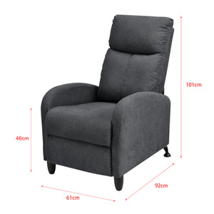 Fauteuil Relaxant Bregenz Inclinable et Repose-Pieds [en.casa]
