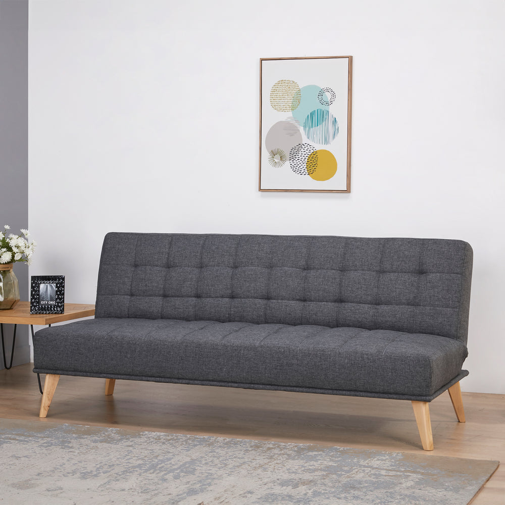 Canapé-lit Pukkila 180x86x81 cm textile [en.casa]