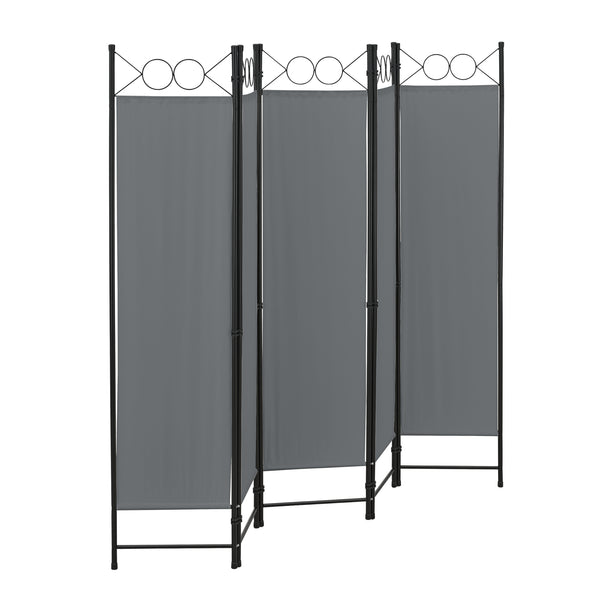 Paravento Pieghevole Saragossa in 5 Pannelli Parete Divisoria 171 x 200 cm [en.casa]