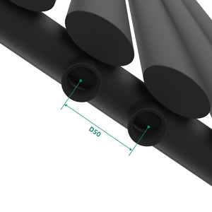 Design Röhrenheizkörper Nore Schwarz 160x36cm Einlagig 636W [neu.haus]