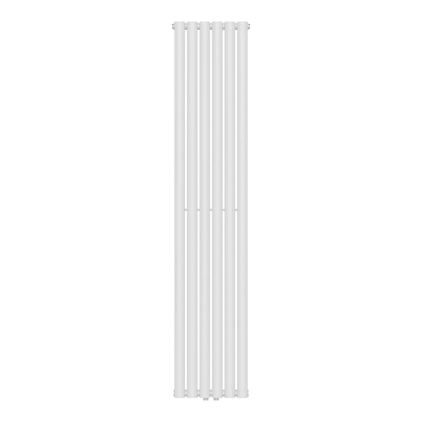 Termosifone Nore ad Acqua Calda Pannello Singolo con Elementi Tubolari 180 x 36 cm - Bianco [neu.haus] 