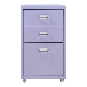 Cassettiera Kökar in Acciaio Mobile Archivio con 3 Cassetti e Rotelle - Vari Colori [en.casa]