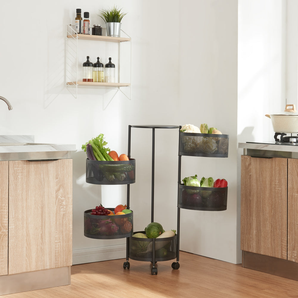 Chariots de service Steigen en différentes couleurs et versions [en.casa] - premiumXL