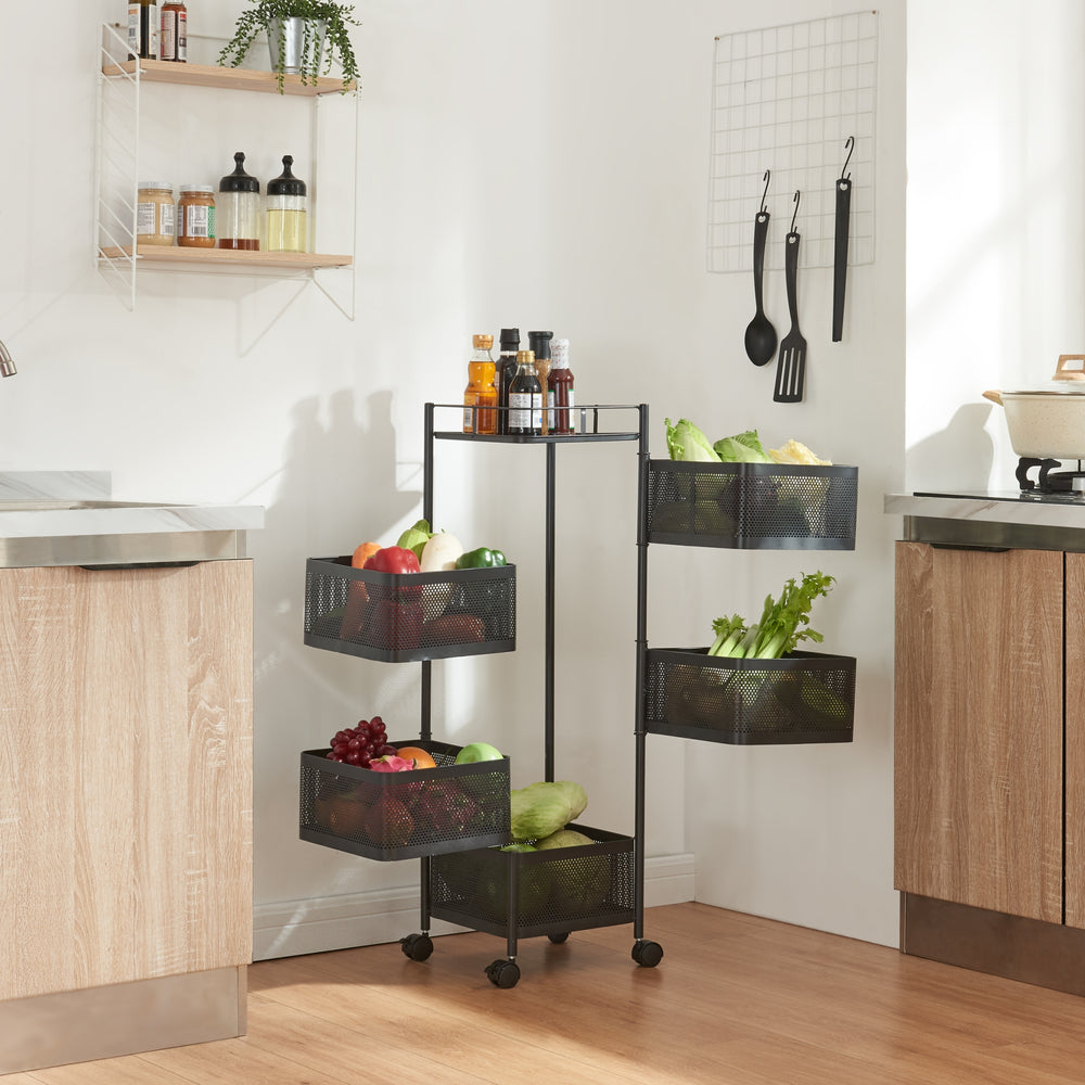 Carrello Sunndal in diversi colori e varianti [en.casa] - premiumXL
