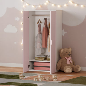Armadio per Cameretta Sandnes a 2 Ante 123 x 60 x 40 cm [en.casa]