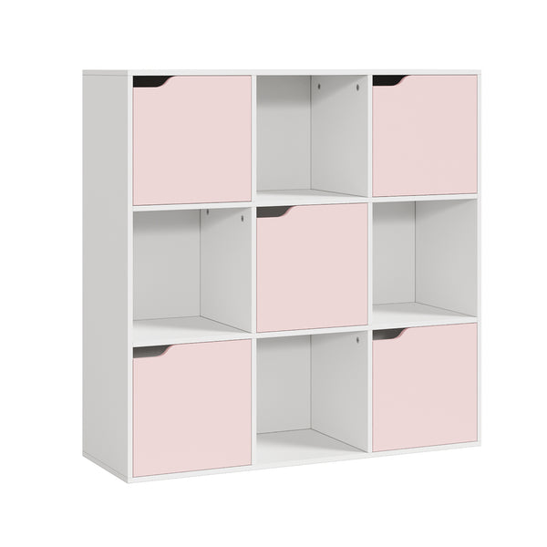 Scaffale per Cameretta Ljunshund con Vani Chiusi e Aperti 90 x 90 x 30 cm - Vari Colori [en.casa]
