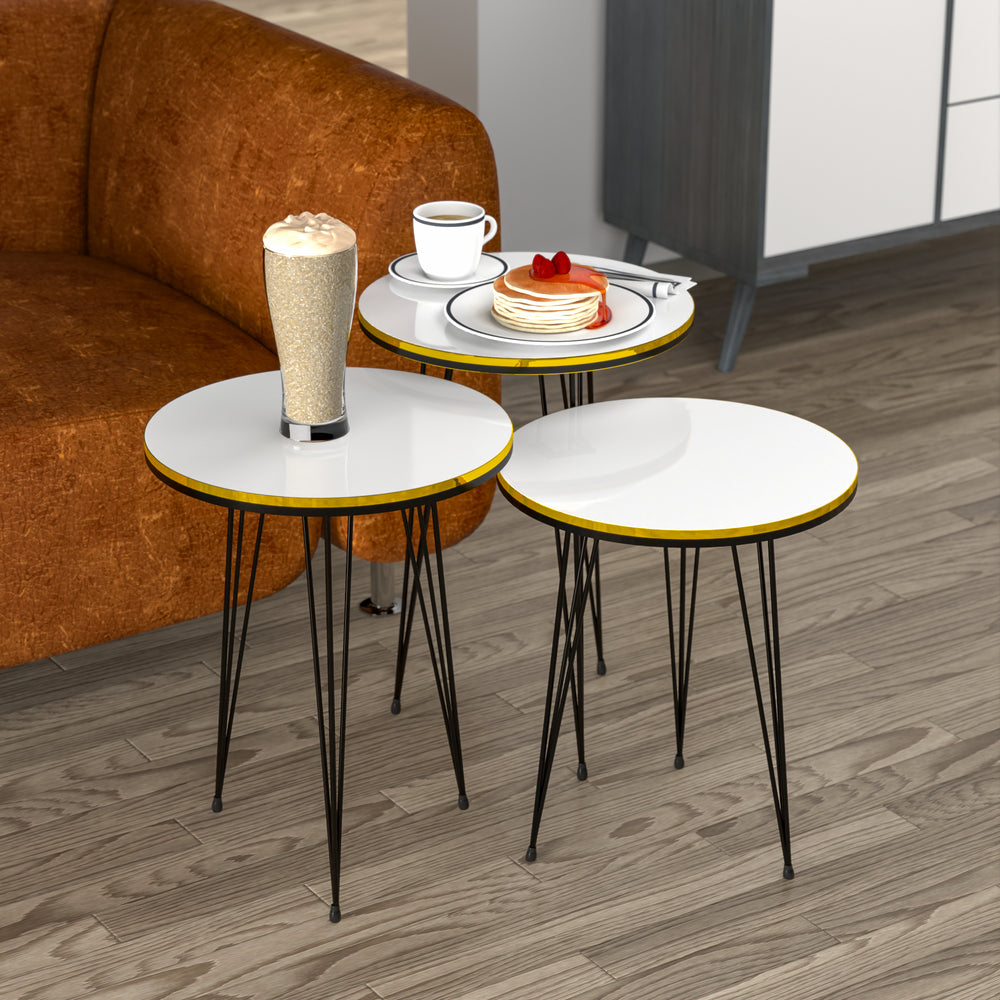 Set di tavolini Ry 3 pezzi in diversi colori [en.casa] - premiumXL