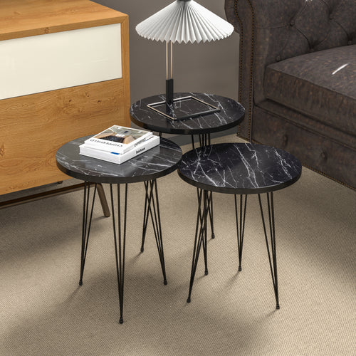 Satztisch Ry 3er Set in versch. Farben [en.casa] - premiumXL