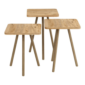 Satztisch Hobro im 3er Set Quadratisch 49x34x34 cm [en.casa]