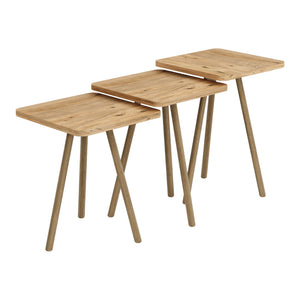 Satztisch Hobro im 3er Set Quadratisch 49x34x34 cm [en.casa]
