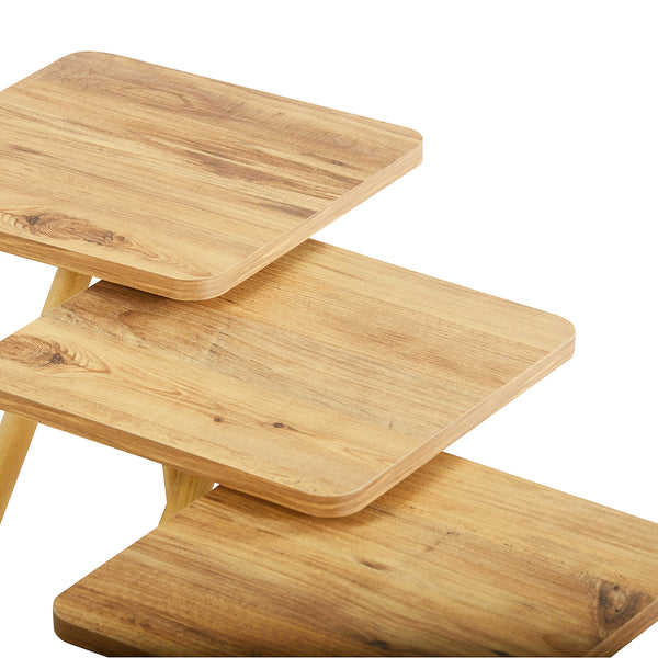 Satztisch Hobro im 3er Set Quadratisch 49x34x34 cm [en.casa]