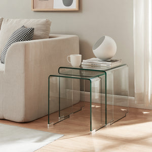 Ensemble de 2 tables gigognes Kariengem [en.casa]