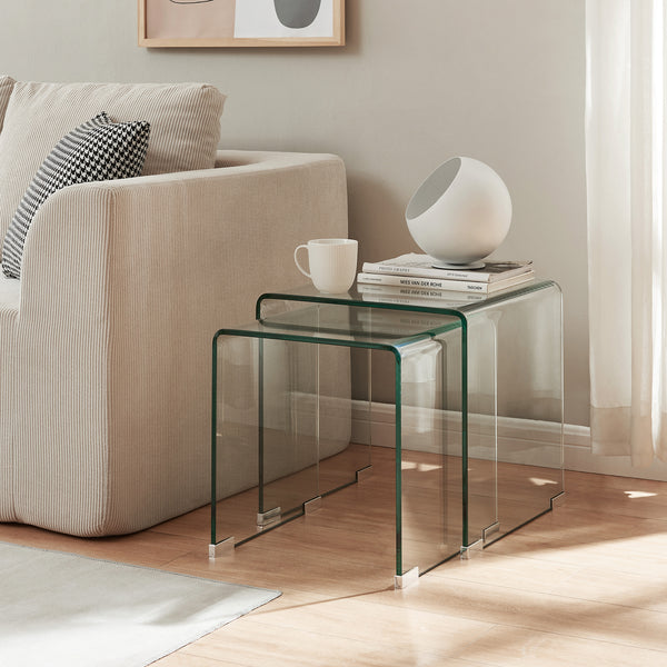 Ensemble de 2 tables gigognes Kariengem [en.casa]