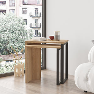 Set di 2 Tavolini Sovrapponibili Vesanto [en.casa]