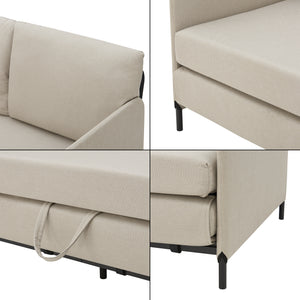 Schlafsofa Soini mit Liegefunktion in versch. Farben [en.casa]