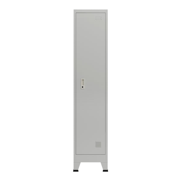 Casier métallique Joroinen acier 180 x 38 x 45 cm gris [en.casa]