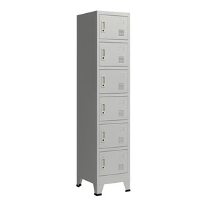 Armadio Spogliatoio Joroinen Mobile a Colonna in Acciaio 180 x 38 x 45 cm - Vari Modelli [en.casa]