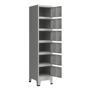 Armadio Spogliatoio Joroinen Mobile a Colonna in Acciaio 180 x 38 x 45 cm - Vari Modelli [en.casa]