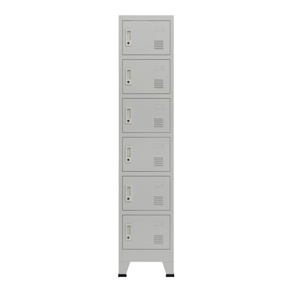 Armadio Spogliatoio Joroinen Mobile a Colonna in Acciaio 180 x 38 x 45 cm - Vari Modelli [en.casa]