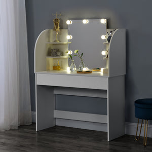 Coiffeuse - Table de maquillage Köla à 10 LED [en.casa]