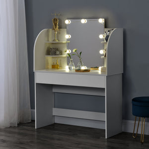 Coiffeuse - Table de maquillage Köla à 10 LED [en.casa]
