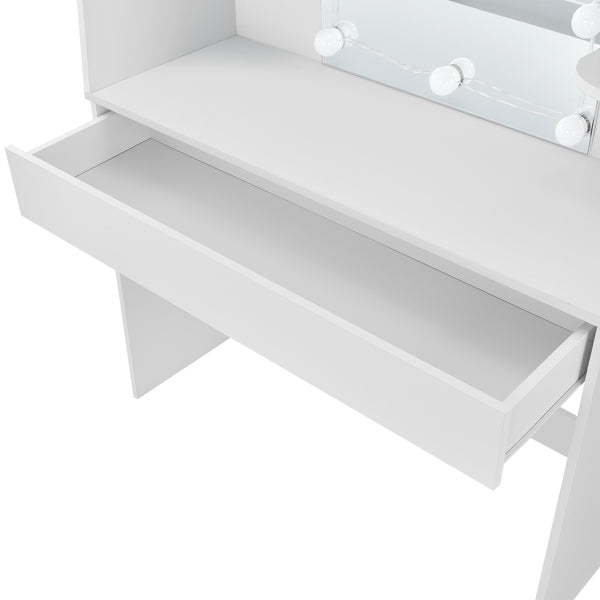 Coiffeuse - Table de maquillage Köla à 10 LED [en.casa]