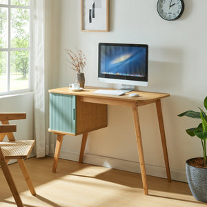 Bureau Tysvær bambou 75 x 105 x 48 cm [en.casa]