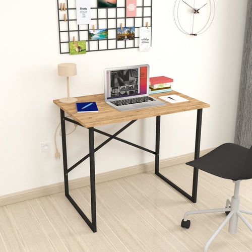 Bureau Tjeldsund 74x90x60 cm en différentes couleurs [en.casa] - premiumXL