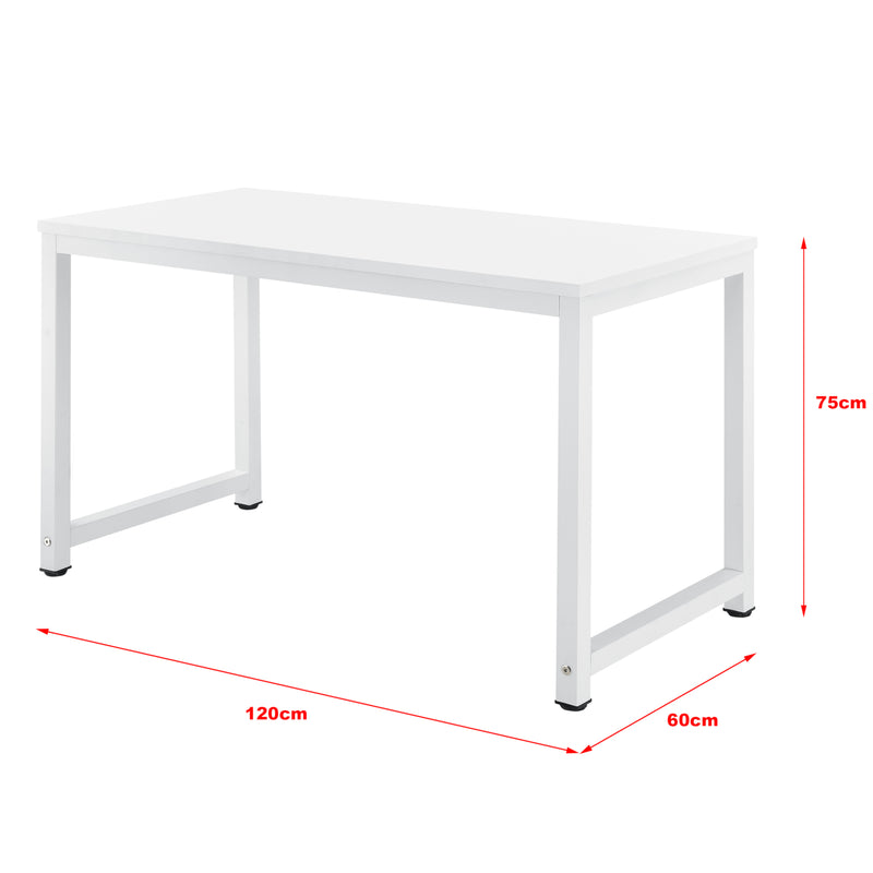 Croquis coté Bureau Réglable Herning 75 x 120 x 60 cm [en.casa]