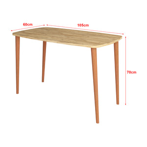 Tavolo 'Kongsberg' Scrivania - Tavolo da Sala Pranzo con Piano Retangolare - 105 cm - Vari Colori [en.casa] 