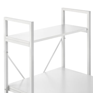 Bureau avec Etagères Stavanger 122 x 120 x 64 cm [en.casa]