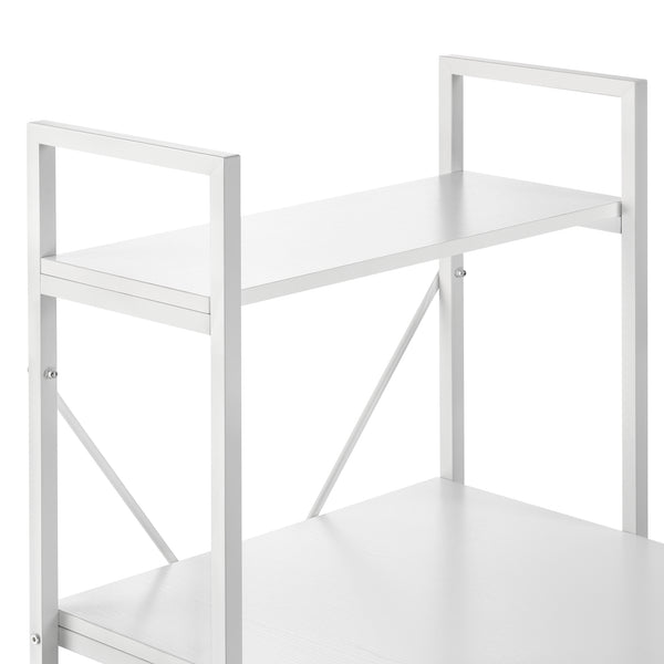 Bureau avec Etagères Stavanger 122 x 120 x 64 cm [en.casa]
