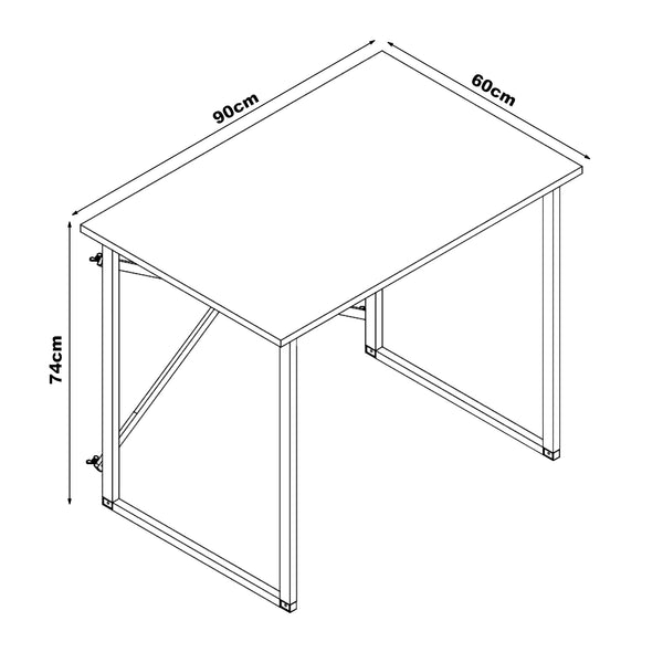Bureau Tjeldsund 75 x 90 x 60 cm [en.casa]