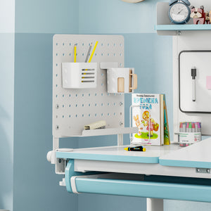 Organiseur de bureau Sauda acier 50 x 50 cm blanc [en.casa]