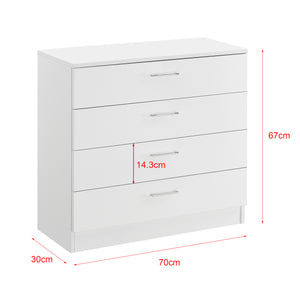 Commode avec 4 Tiroirs Drammen 67 x 70 x 30 cm [en.casa]