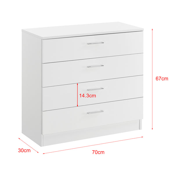 Commode avec 4 Tiroirs Drammen 67 x 70 x 30 cm [en.casa]