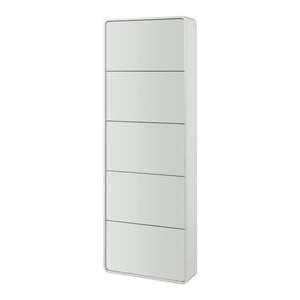 Scarpiera Aure con Ante a Specchio e Contenitori Ribaltabili [en.casa]