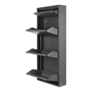 Scarpiera Sokndal con Contenitori Ribaltabili Portascarpe in Metallo [en.casa] 