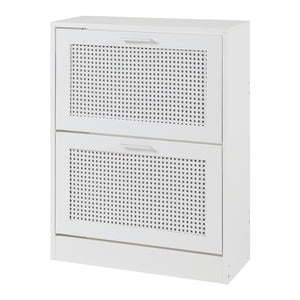 Meuble à chaussures Vesilahti blanc [en.casa]