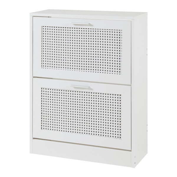 Meuble à chaussures Vesilahti blanc [en.casa]