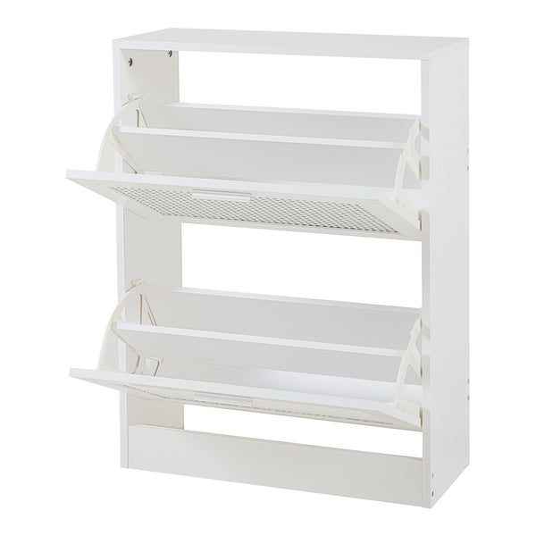 Meuble à chaussures Vesilahti blanc [en.casa]