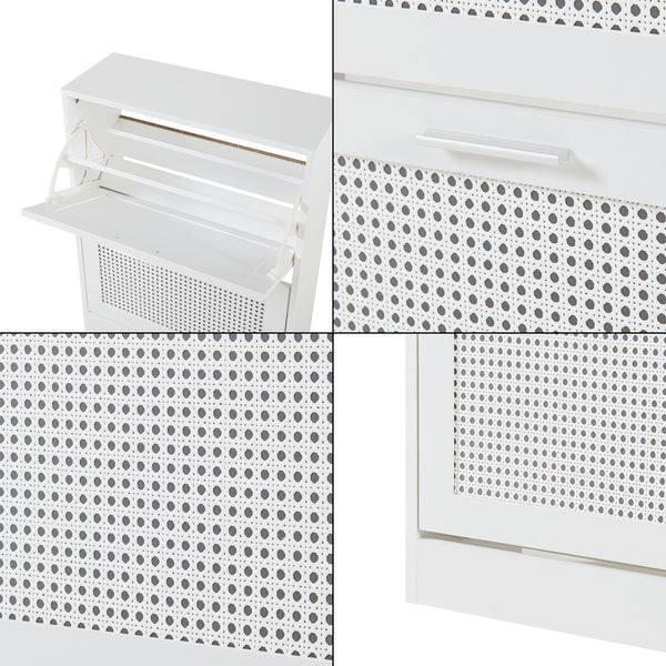Meuble à chaussures Vesilahti blanc [en.casa]