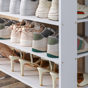 Étagère à chaussures Boppeelo 94 x 75 x 30 cm [en.casa]