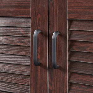 Schuhschrank Løten mit Sitzbank 120x36x97 cm Wenge [en.casa]