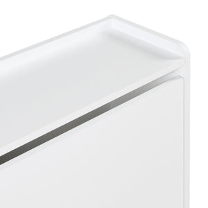 Scarpiera Ylitornio a 4 Contenitori Ribaltabili - Bianco [en.casa]