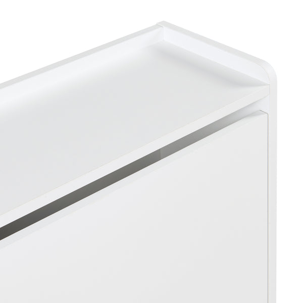 Scarpiera Ylitornio a 4 Contenitori Ribaltabili - Bianco [en.casa]