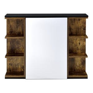 Placard Mural Harstad de Salle de Bain Porte avec Miroir 64 x 80 x 20 cm [en.casa]