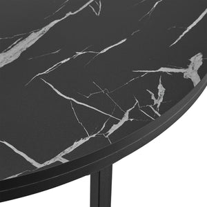 Table basse ronde Uppvidinge pour salon 45 x 80 cm [en.casa]